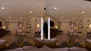 Naughty America Beautiful Petite 18+ Blonde Hottie Anna Claire Clouds Fucks You In Vr