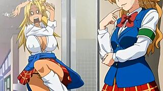 Colegiala Morena Cogiendo Estudiantes En El Baño