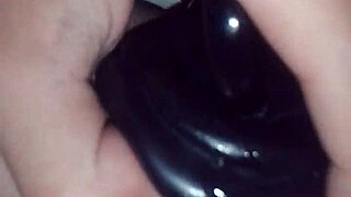 i fuck my colombian tranny ass with black dildo in brazilian style