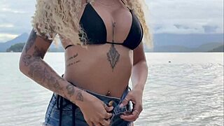 We picked up a beautiful black girl on the beach and brought her home for adventures.