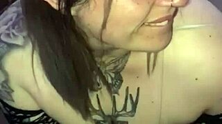 dulce or pete with big-tits turkish slut in homemade halloween blowjob and deepthroat part 2.