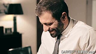 Sinful Babe Loves Intense Boss Banging. Her Natural Tits Bounce With Rough Fucking.