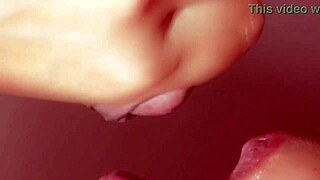 hey, wanna see this japanese babe swallow cum? close-up blowjob in love story pt 03.