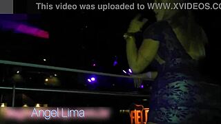 Angel Lima Goes Without Panties at the Party