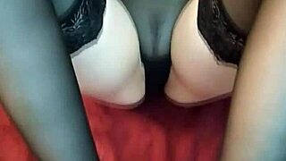 Trying my first footjob in stockings 😍