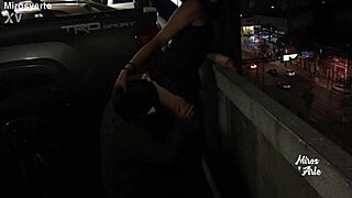 Miroslava Gets Her Wet Pussy Licked by a Stranger in Public Parking Lot