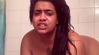 fresh face and bare ass in the shower