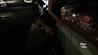 Miroslava Gets Her Wet Pussy Licked by a Stranger in Public Parking Lot