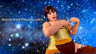 I’m Obsessed with Granny Leia’s Jedi Cosplay Double Penetration