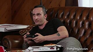 Superior Brunette Fucked Bent Over in Doggystyle