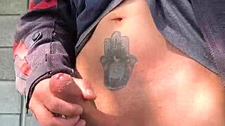 my cock gets so hard knowing they watch me jerk off from afar