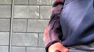 my cock gets so hard knowing they watch me jerk off from afar