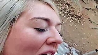 yo, watch this public fuck with a messy facial finish.