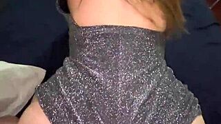 Beautiful ass looks amazing in that little sparkly party dress