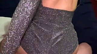 Beautiful ass looks amazing in that little sparkly party dress