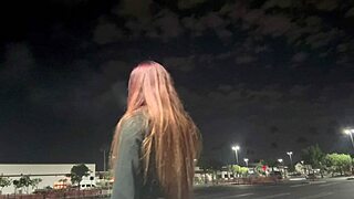 I saw this Italian milf Artemisia Love smokin outdoors in Los Angeles late at night, her long hair fetish is so hot!