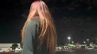 I saw this Italian milf Artemisia Love smokin outdoors in Los Angeles late at night, her long hair fetish is so hot!