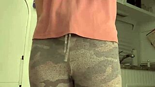 Tiny Amateur Rides Giant Dildo and Orgasms Hard!