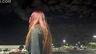 I saw this Italian milf Artemisia Love smokin outdoors in Los Angeles late at night, her long hair fetish is so hot!