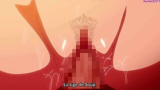 He fucks his big-tits classmate in hentai style