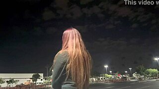 I saw this Italian milf Artemisia Love smokin outdoors in Los Angeles late at night, her long hair fetish is so hot!