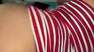 Morning Quickie with My Hermanastra Showing Off Her Curvy Ass in Tight Jeans