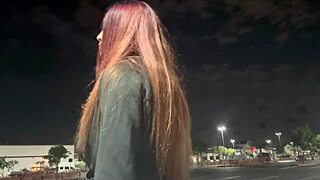 I saw this Italian milf Artemisia Love smokin outdoors in Los Angeles late at night, her long hair fetish is so hot!