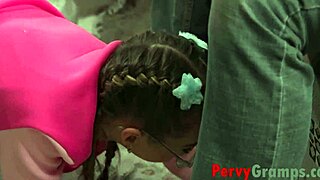 Hey, step gramps, is that a hidden boner? Let's have some forbidden fun.