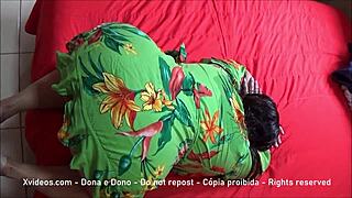 Submissive Wife Displays Her Enormous Fat Ass in Homemade Video