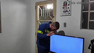 electrician finishes service with married woman