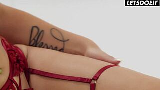 Lisa Gali enjoys slow sensual sex with mature boyfriend, moaning and blowjob