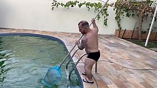 i licked the hot boss's big tits and fucked her pussy doggystyle for payment