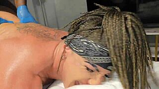 Giant Bbc Destroys Ass With Intense Deepthroat And Squirting