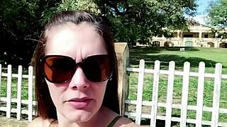 man, this hot wife started with a blowjob right there with the farm guard!