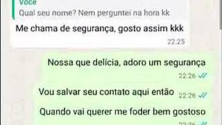 man, this hot wife started with a blowjob right there with the farm guard!