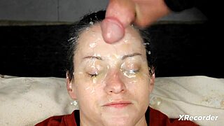 Another eye-filling bukkake facial compilation featuring sexy brunettes in homemade blowbang sessions with dirty talk and huge cumshots.