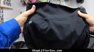 lexi grey got caught shoplifting and bent over for rough police demands