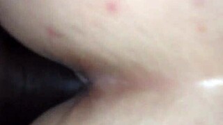 doggystyle white bitch with big black cock cumshot