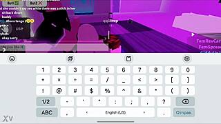 In ROBLOX condo, random dude asks for ASSJOB, good girl fulfills request