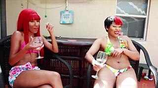 Ebony Redhead Sucks Big Black Cock 😍