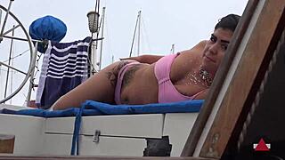 picked up 2 bikini babes and fucked them both on the boat