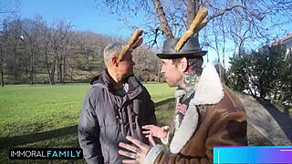 easter bunny sluts katy and mia get cunts stuffed in taboo egg hunt with rough double action