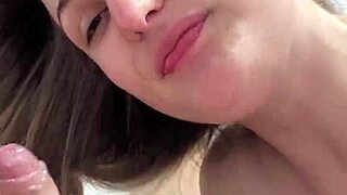 Slutty Girlfriend Sucks Cock Homemade