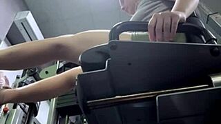 extreme squirting action at the gym today