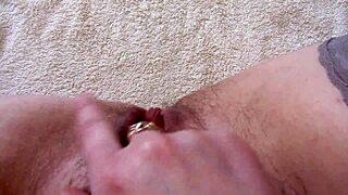 Hairy Pussy Cums With Squirt Brunette Gets Fucked In The Ass And Jerks Off Her Clit To A Wet Orgasm Amateur Fetish