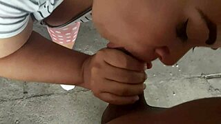 Stepmom Surprised Me with a Hot Blowjob in the Parking Lot After Shopping