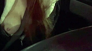 italian artemisia love drives around flashing big tits. her wild side shows!