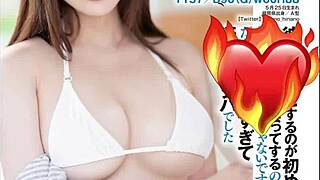 A brunette japanese girl in tokyo performs erotic acts with her tits and ass