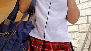 pinay college tupad series, girlfriend getting licked and fucked in abandoned site by neighbor