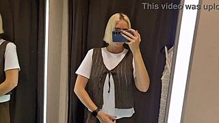 Hey, do you like watching me naked trying on sexy clothes in the mall fitting room?